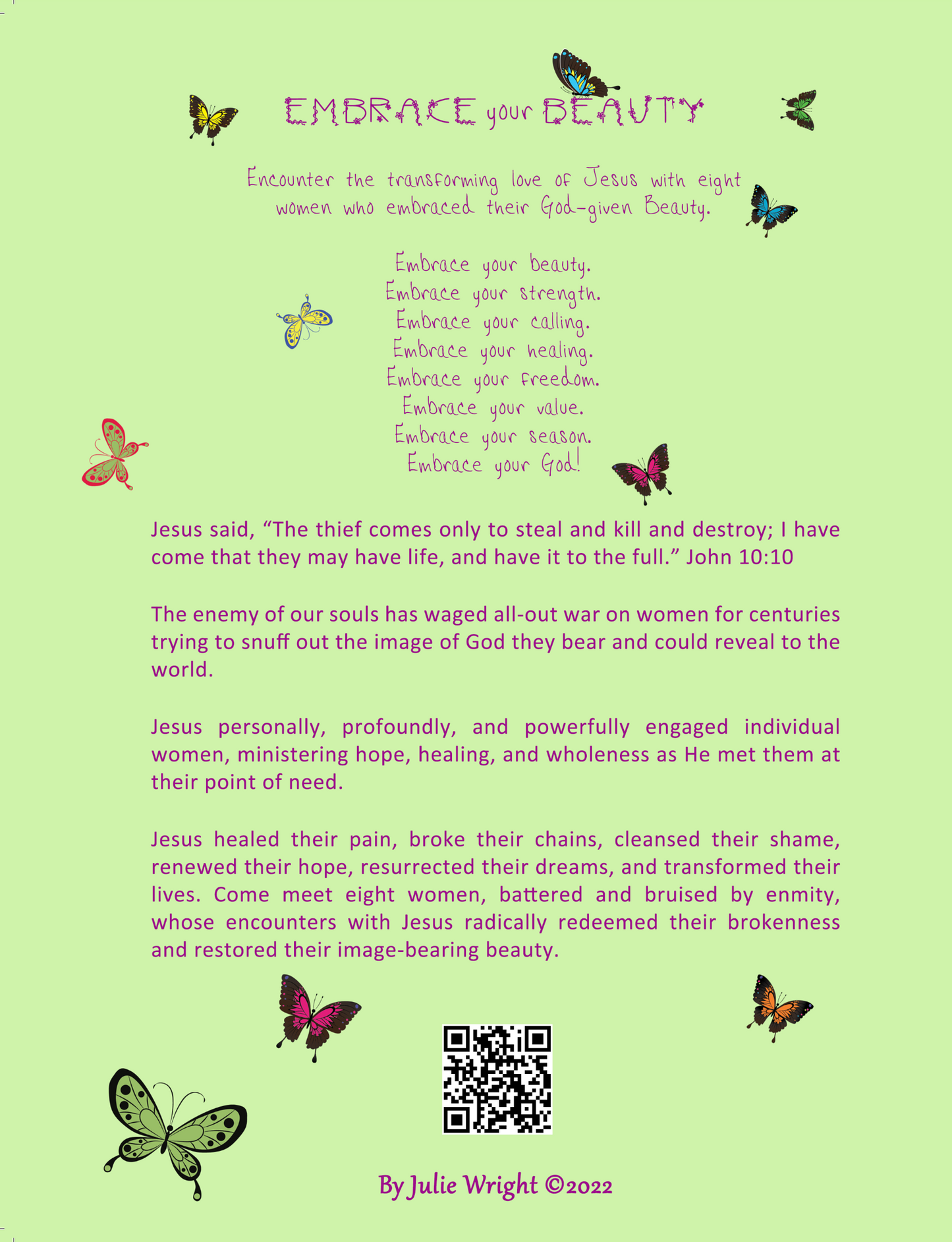 Embrace Your Beauty - Bible Study w/ Video